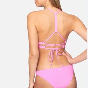 HURLEY Adjustable Surf Pink Bikini Set